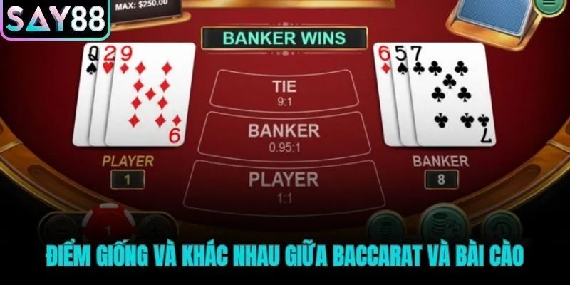 Phân biệt lối chơi dự đoán của baccarat và bài cào