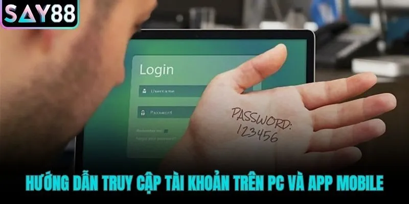 Quy trình đăng nhập Say88 trên PC và App
